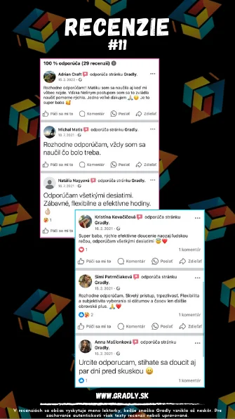 Recenzie študentov, koláž č. 11